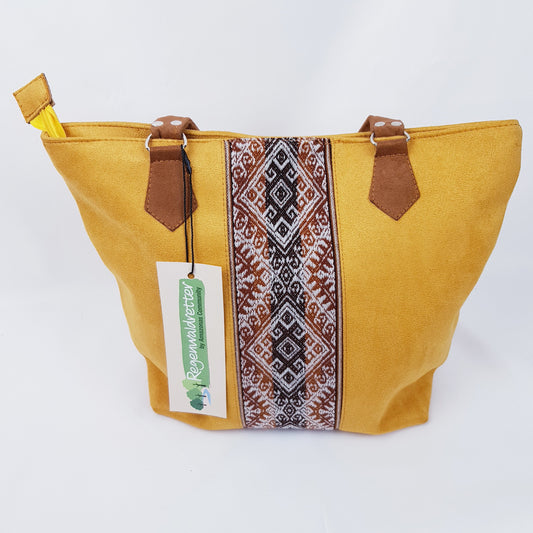 Regenwaldretter Handtasche Sandgelb groß