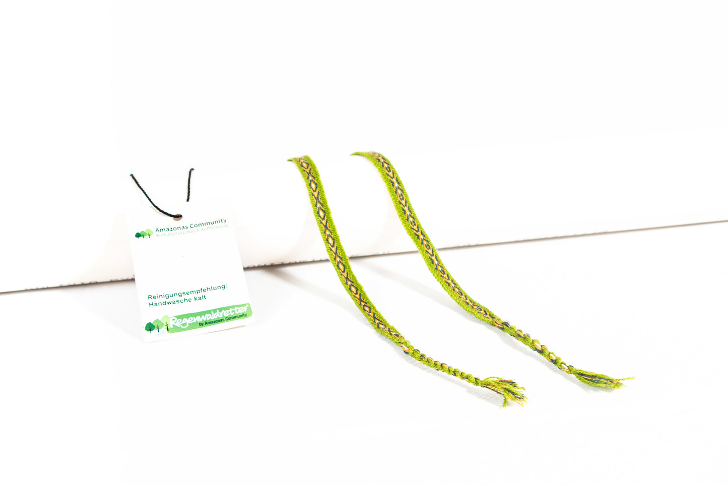 2 Amazonas Green Freundschafts-Bändchen