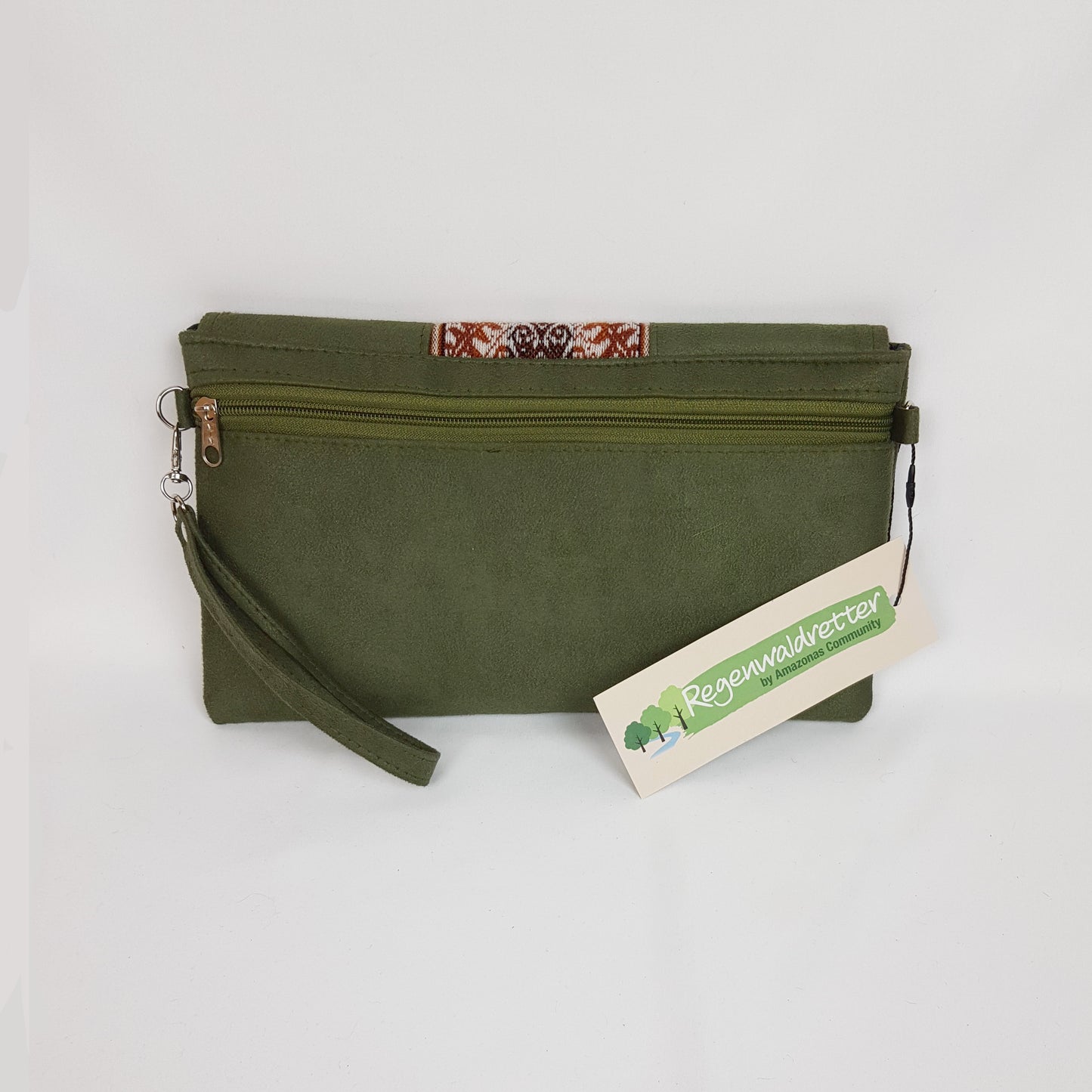 Regenwaldretter Handtasche Olivgrün klein